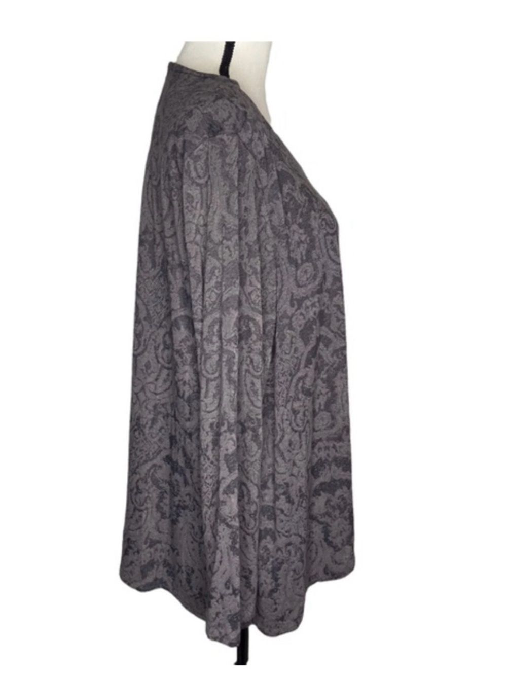 Habitat Long Sleeve Brocade Fabric Button Shoulder Detail Top Size XL - Picture 7 of 12